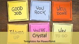  Presentation with done - Slides consisting of compliment - way to go good job background and a yellow colored foreground