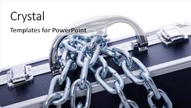  Presentation with secret - Audience pleasing presentation design consisting of comply - secret business briefcase locked backdrop and a white colored foreground