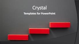  Presentation with diagram - Theme with component diagram - plastic blocks form a stair background and a gray colored foreground