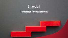  Presentation with colour blocking building blocks - Beautiful PPT theme featuring component diagram - plastic blocks form a stair backdrop and a gray colored foreground