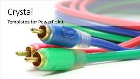  Presentation with video enhanced - Theme having rcra - component video cable 3 rca background and a  colored foreground