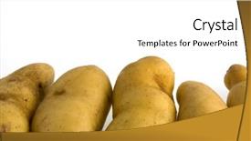  Presentation with new born heathl professionnal - Presentation having potato composed as a bottom background and a white colored foreground