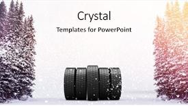  Presentation with digital image - PPT layouts featuring composed image of tree background and a pink colored foreground