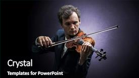  Presentation with lonely - PPT layouts having composing on cello with nothing background and a black colored foreground