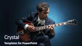  Presentation with lonely - Theme enhanced with composing on cello with nothing background and a wine colored foreground