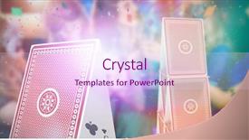  Presentation with glass tower - Theme having composite 3d image of group background and a pink colored foreground