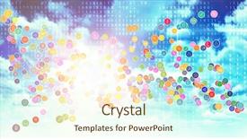  Presentation with animated technology - PPT theme featuring composite 3d image of technology background and a cream colored foreground