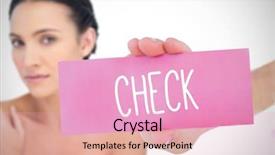  Presentation with breast cancer imaging - Slide set consisting of composite image for breast cancer background and a lemonade colored foreground