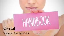  Presentation with breast cancer awareness - PPT theme featuring composite image for breast cancer background and a coral colored foreground