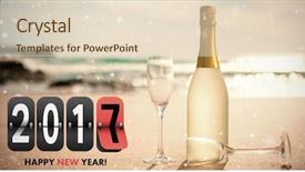  Presentation with 2018 beach - Slides enhanced with composite image of 2017 message background and a lemonade colored foreground