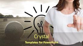  Presentation with happy image - Presentation design with moss covered brick fence in a local park background and a dark gray colored foreground