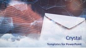  Presentation with blue wave - Slide deck having composite image of black background and a sky blue colored foreground