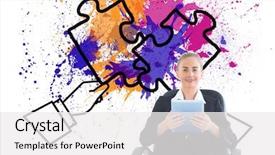  Presentation with microwave imaging image of modern - PPT layouts consisting of old rough weathered wood texture high resolution background and a light gray colored foreground