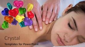  Presentation with relaxation - Slides featuring composite-image-of-bunch background and a coral colored foreground