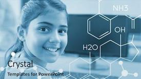  Presentation with chemical - Slide set enhanced with composite image of chemical structure background and a  colored foreground