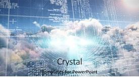  Presentation with server - Amazing slides having composite image of computer backdrop and a light blue colored foreground