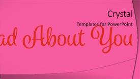  Presentation with valentines - Amazing theme having composite image of cute valentines backdrop and a coral colored foreground