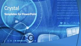  Presentation with dna computer - Cool new slides with composite image of dna helix backdrop and a teal colored foreground