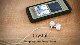  Presentation with digital image - Colorful slide set enhanced with composite image of e-learning backdrop and a  colored foreground