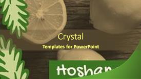  Presentation with lemons - PPT theme enhanced with composite-image-of-fresh-lemons background and a tawny brown colored foreground