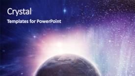  Presentation with splashing - Colorful slide set enhanced with composite image of globe backdrop and a navy blue colored foreground