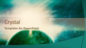  Presentation with dust - Beautiful PPT layouts featuring composite image of globe backdrop and a cream colored foreground