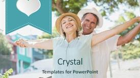  Presentation with composite panels cladding of buildings - Theme consisting of composite image of mature couple background and a lemonade colored foreground