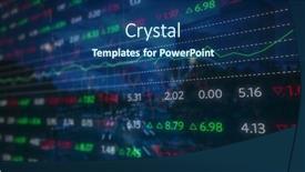  Presentation with global economy - Presentation theme with composite-image-of-stock-market background and a ocean colored foreground