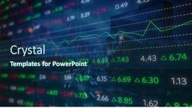  Presentation with global economy - Presentation design with composite-image-of-stock-market background and a ocean colored foreground