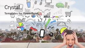  Presentation with stressed - Audience pleasing slide set consisting of healthy eating - woman eats a backdrop and a lemonade colored foreground