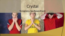  Presentation with france flag - PPT layouts with composite image of various football fans against france flag in grunge effect background and a soft green colored foreground