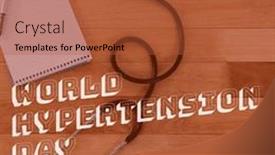  Presentation with hypertension - Theme featuring composite-image-of-world-hypertension and a red colored foreground