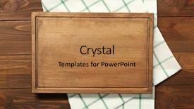  Presentation with napkin - Theme having composite material - composition of board and napkin background and a coral colored foreground