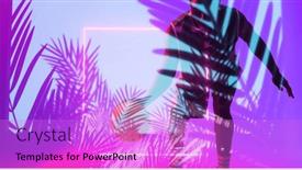  Presentation with illuminated - Theme enhanced with composite-of-african-american-basketball background and a lilac colored foreground