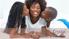  Presentation with african american children - PPT layouts having composite-of-african-american-children background and a coral colored foreground