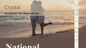  Presentation with romance couple nature - PPT theme featuring composite-of-april-30th background and a lemonade colored foreground