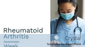  Presentation with arthritis - Slides with composite-of-asian-doctor-using background and a light blue colored foreground