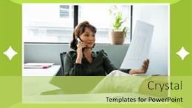  Presentation with recognition - Slides enhanced with composite-of-asian-woman background and a yellow colored foreground