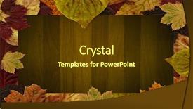  Presentation with autumn wood - Cool new presentation with composite of autumn leaves border backdrop and a  colored foreground