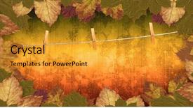  Presentation with fall leaves border autumn - Amazing slides having composite of autumn leaves border backdrop and a gold colored foreground