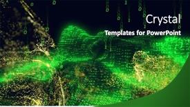  Presentation with coding - Presentation design having composite-of-binary-coding background and a black colored foreground