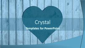  Presentation with love heart - Slides consisting of composite-of-blue-heart-cut background and a ocean colored foreground