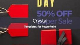  Presentation with percent - Theme consisting of composite-of-boxing-day-50 background and a tawny brown colored foreground