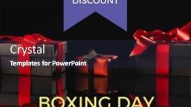  Presentation with boxing - Slide set having composite-of-boxing-day and a wine colored foreground
