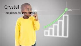  Presentation with flare - Presentation design enhanced with composite of boy against grey background and a light gray colored foreground