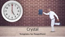  Presentation with mounted mount etna volcano - Slide set featuring composite of businessman with briefcase background and a soft green colored foreground