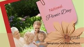  Presentation with weekend - Presentation design having composite-of-caucasian-family-enjoying background and a coral colored foreground