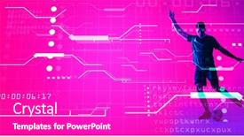  Presentation with coding - Presentation consisting of composite-of-caucasian-soccer-player background and a purple colored foreground