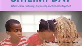  Presentation with education through technology - Slide deck enhanced with composite-of-celebrate-stem-day and a  colored foreground