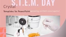  Presentation with science math - Presentation design featuring composite-of-celebrate-stem-day background and a lemonade colored foreground